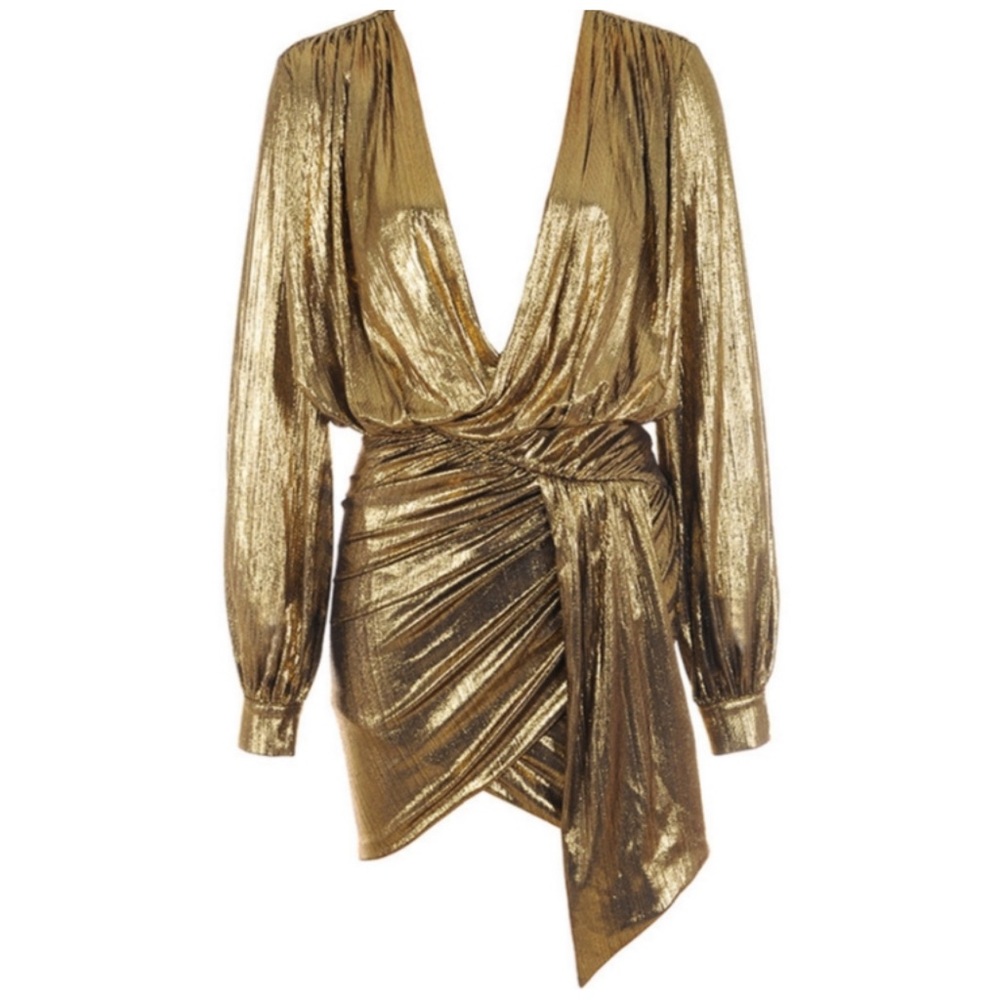 SOLD❌House of CB Metallic Bronze Dress - Picture 4 of 7